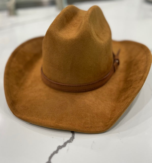 Leather Belt Cowboy Hat