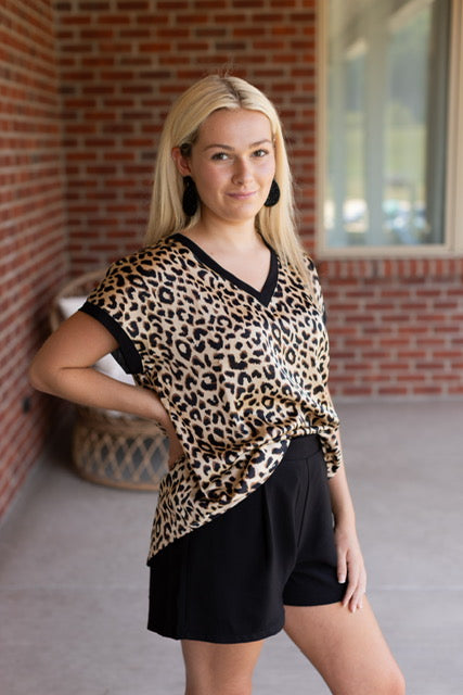 Leopard Print Short Sleeve