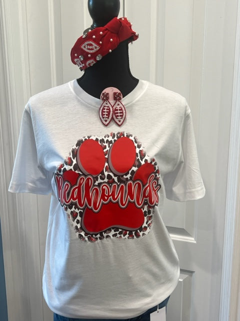 Redhounds Leopard Paw Tee