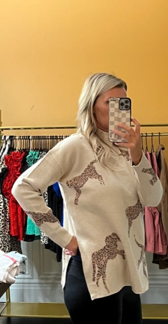 Leopard Print Sweater