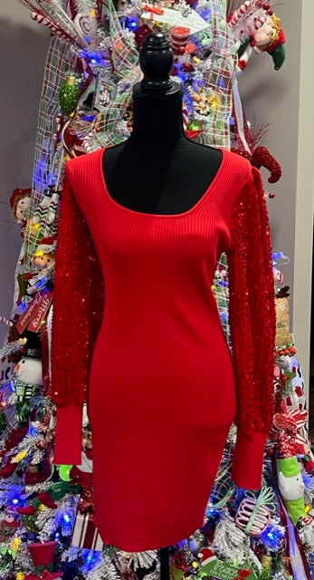 RED Bodycon Mini Dress