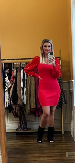 RED Bodycon Mini Dress