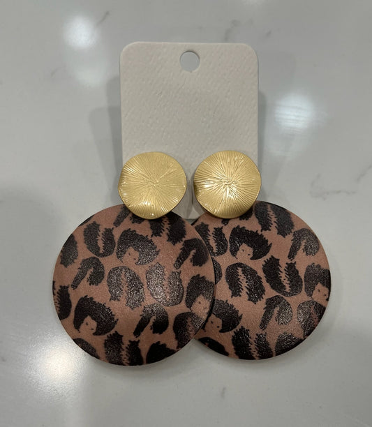 Cheetah Print Earrings