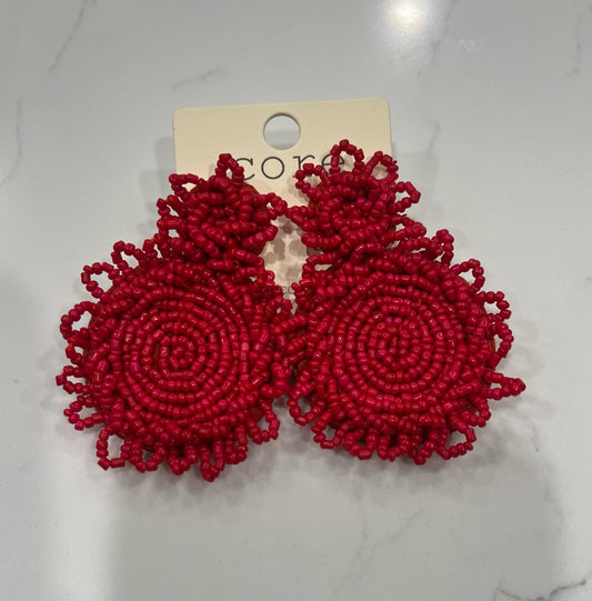 Double Scalloped Disc Earrings