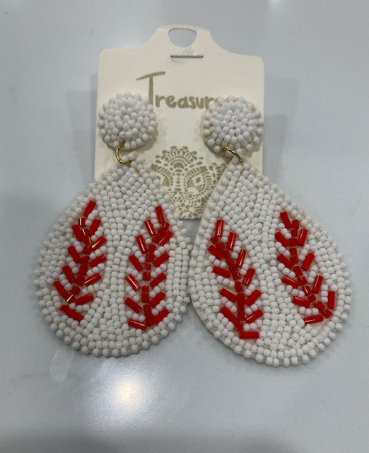 Baseball Earrings